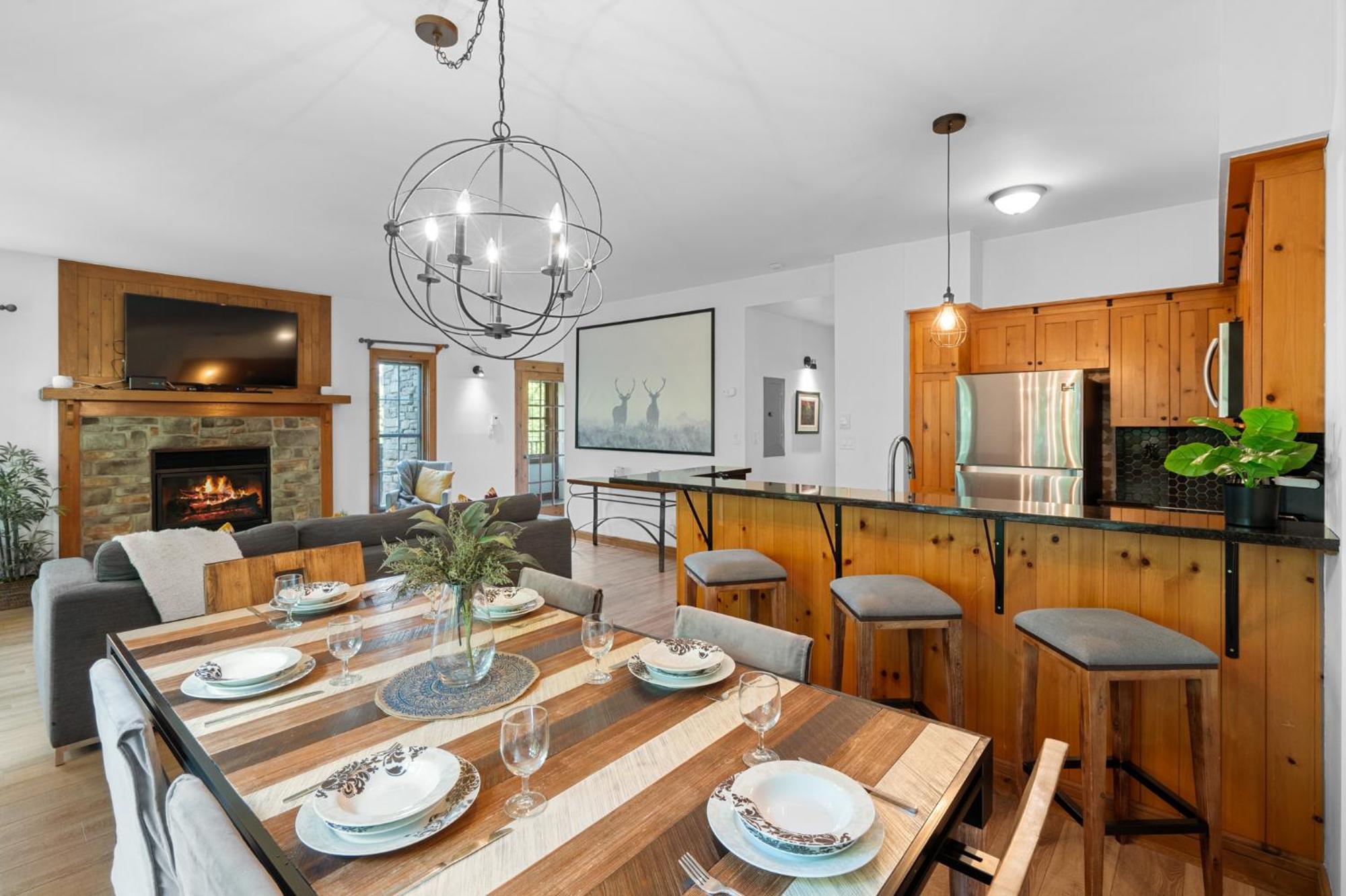 Les Falaises Tremblant - Ski Inout Condo W2Bdrs Монт-Тремблант Екстериор снимка